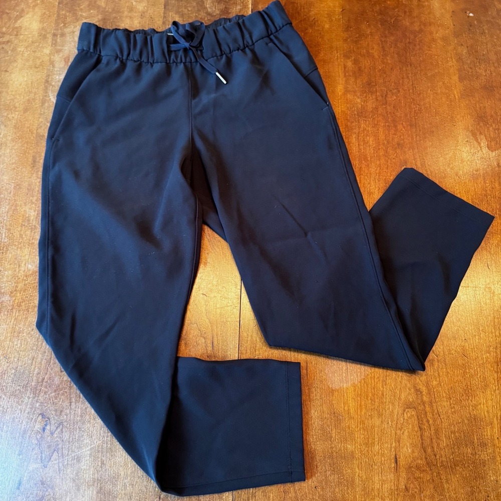 Lululemon Pant Women 6 Black On the Fly 7/8 W5BPMS Drawstring Luxtreme Jogger